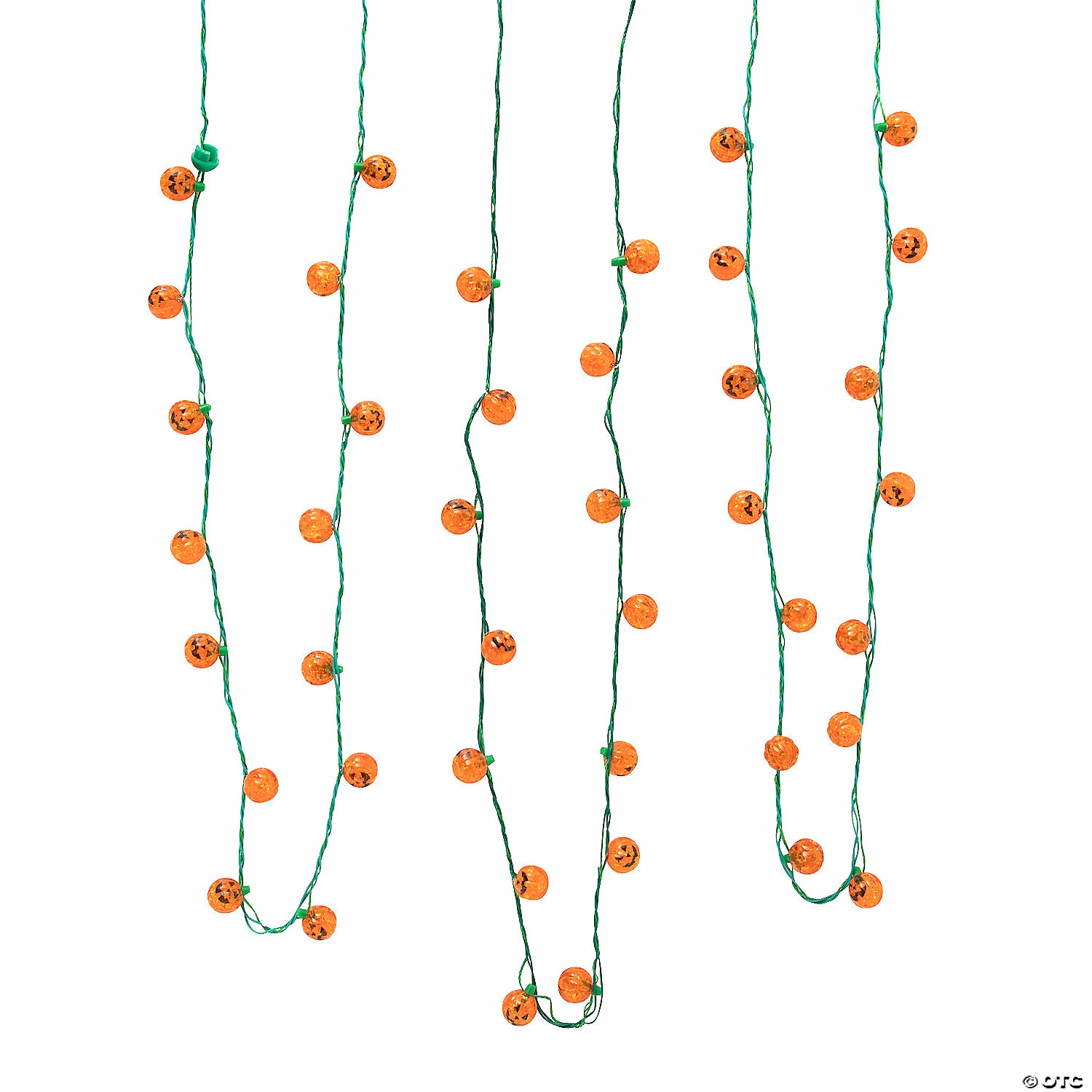 Light-Up Jack-o-Lantern Necklaces - 6 Pc. 2 Light-Up Jack-o-Lantern Necklaces - 6 Pc. - Image 2