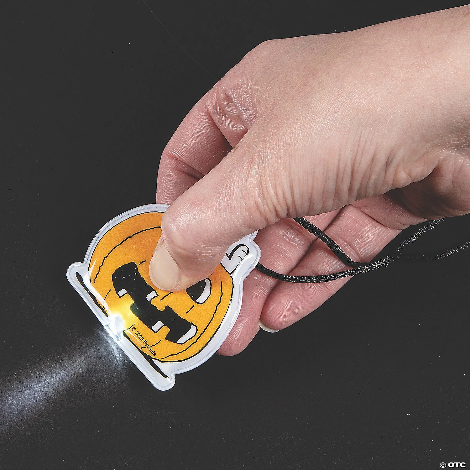 Light-Up Peanuts® Jack-O’-Lantern Necklaces - 12 Pc. 2 Light-Up Peanuts® Jack-O’-Lantern Necklaces - 12 Pc. - Image 2