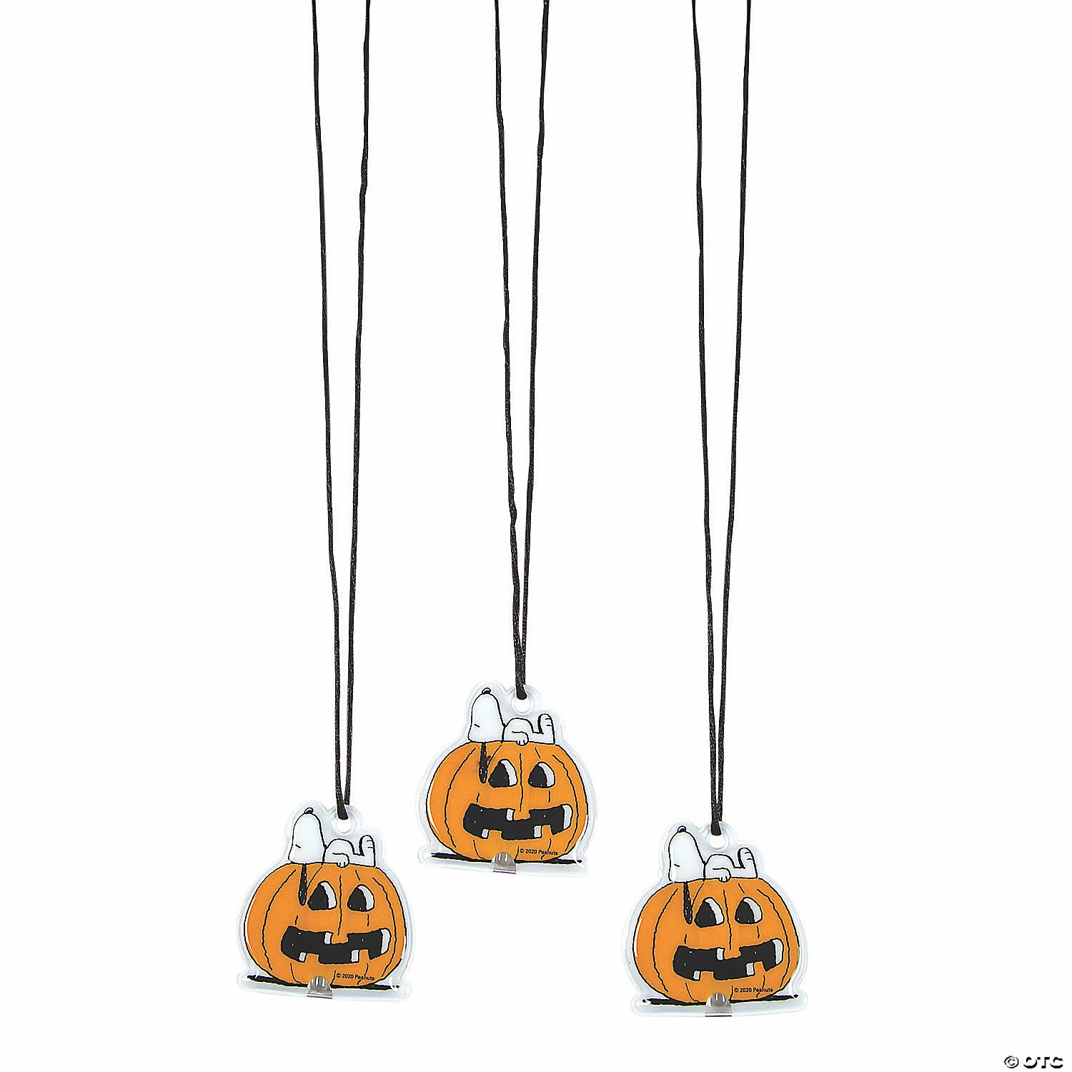 Light-Up Peanuts® Jack-O’-Lantern Necklaces - 12 Pc. 1 Light-Up Peanuts® Jack-O’-Lantern Necklaces - 12 Pc.