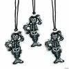 Light-Up Skeleton Mermaid Necklaces- 12 Pc.