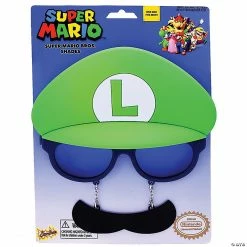 Mario Bros Luigi Glasses - 1 Pc.