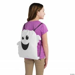 Medium Ghost Drawstring Bags -Halloween sale2022 medium ghost drawstring bags13981289 a01