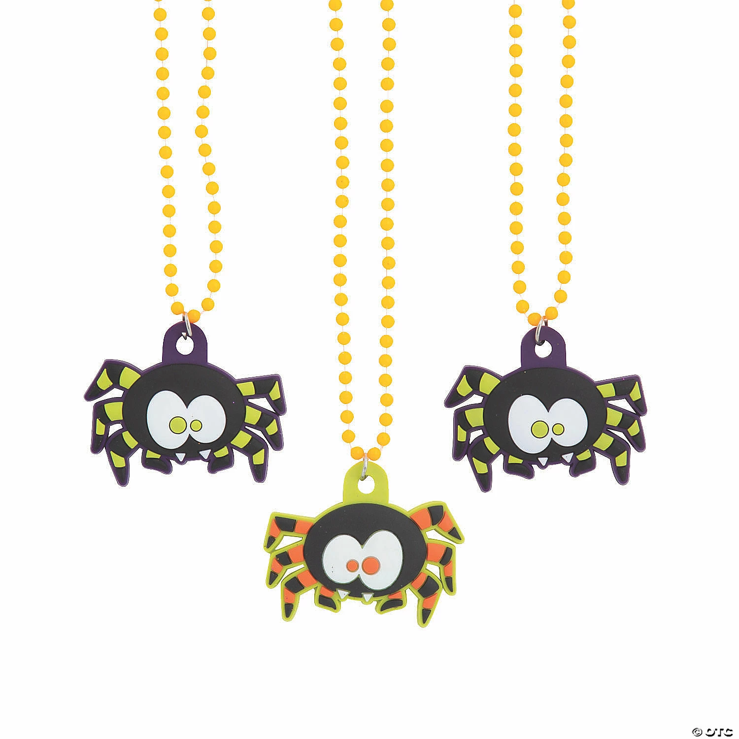 Molded Spider Beaded Necklaces 1 Molded Spider Beaded Necklaces