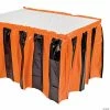 Orange & Black Table Skirt