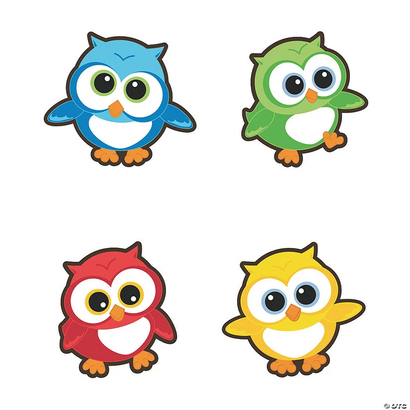 Owl Bulletin Board Cutouts - 48 Pc. 1 Owl Bulletin Board Cutouts - 48 Pc.