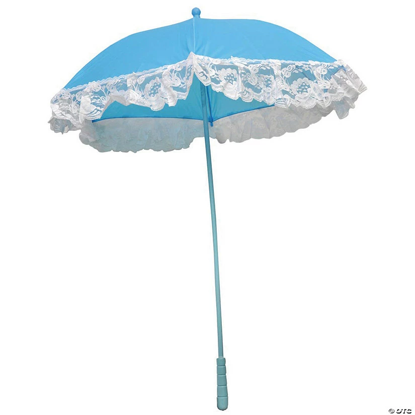 Parasol Nylon Ruffle Blue 1 Parasol Nylon Ruffle Blue