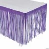 Metallic Fringe Plastic Table Skirt