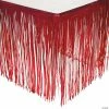 Metallic Fringe Plastic Table Skirt