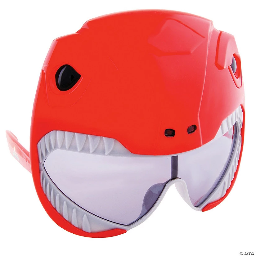 Red Power Ranger Sun-Staches® - 1 Pc. 1 Red Power Ranger Sun-Staches® - 1 Pc.