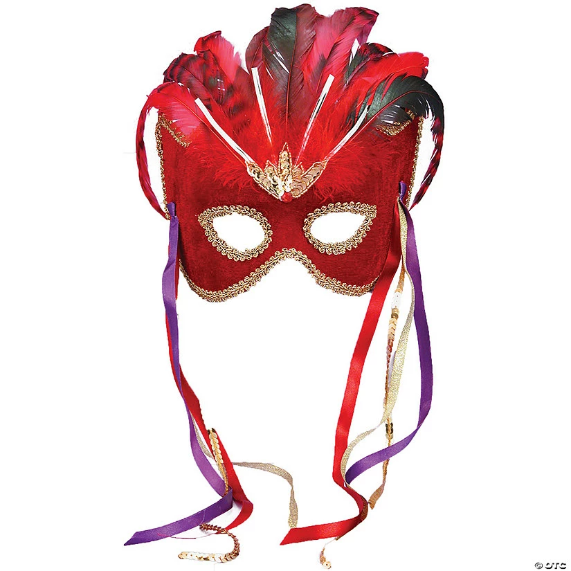 Red Venetian Mask 1 Red Venetian Mask