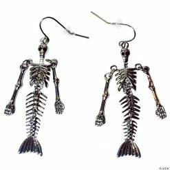 Skeleton Mermaid Earrings