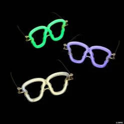 Skull-Shaped Glow Glasses - 12 Pc.