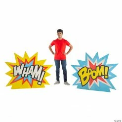 Superhero Explosion Cardboard Stand-Ups - 2 Pc.