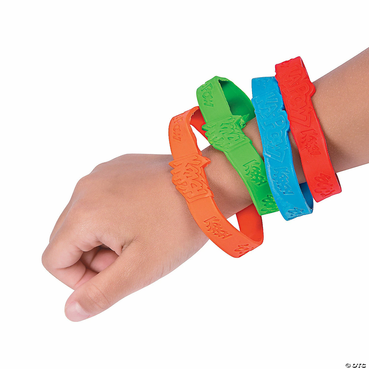 Superhero Sayings Rubber Bracelets - 24 Pc. 2 Superhero Sayings Rubber Bracelets - 24 Pc. - Image 2