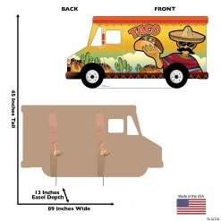 Taco Truck Photo Cardboard Stand-Up -Halloween sale2022 taco truck photo cardboard stand up13960106 a02