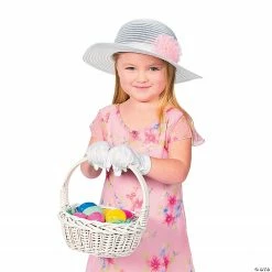 Tea Party Hat & Gloves Set - 3 Pc.