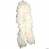 White Turkey Feather Deluxe Boa