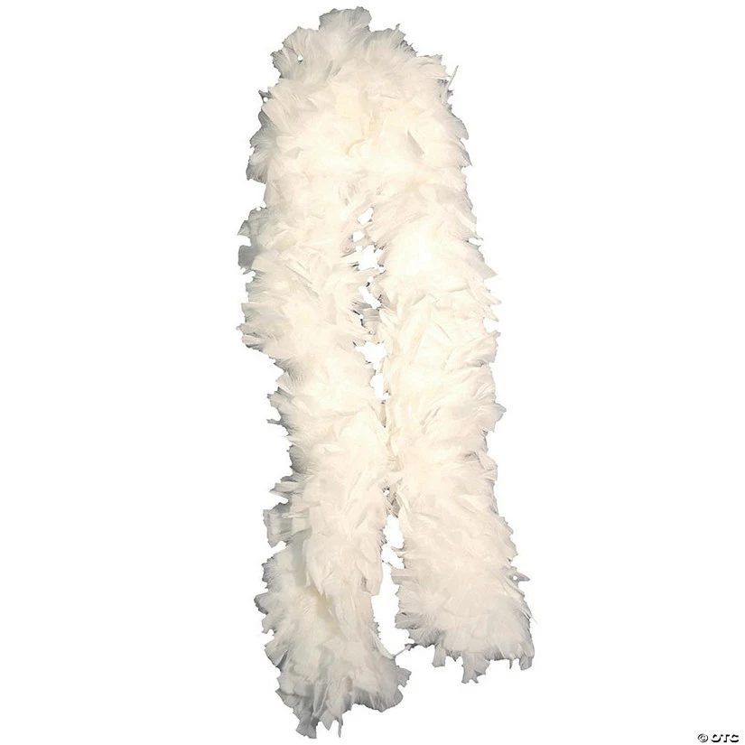 White Turkey Feather Deluxe Boa 1 White Turkey Feather Deluxe Boa